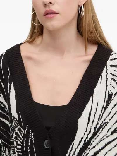 Desigual Floral-pattern Buttoned Cardigan In Multi