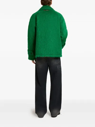 Marni Buttoned Jacket In Green