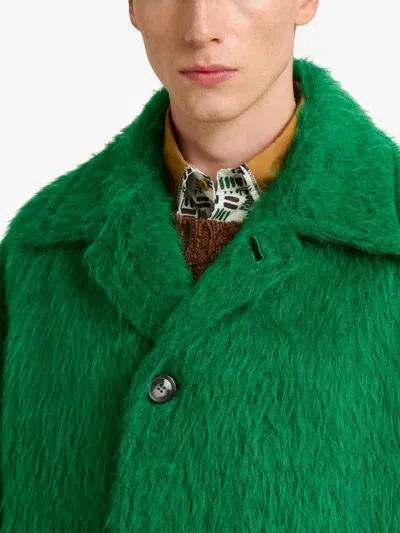 Marni Buttoned Jacket In Green