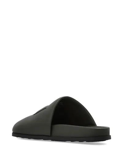 Givenchy Puffy Logo-patch Mules In Green