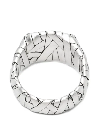 Tom Wood Quilt Ring In Silver