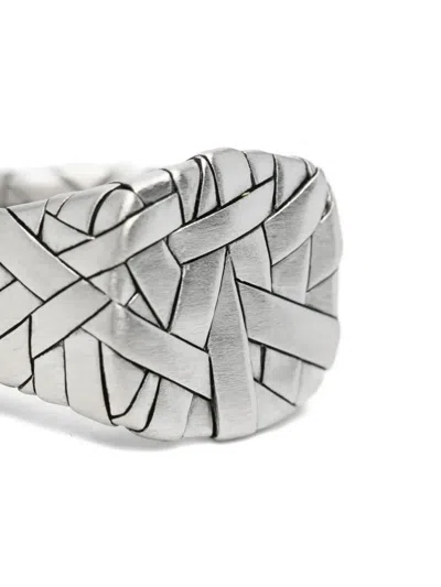 Tom Wood Quilt Ring In Silver