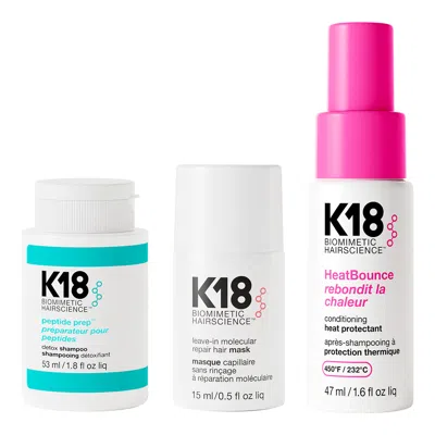 K18 Hair Damaged Hair Rescue Set In Transparent