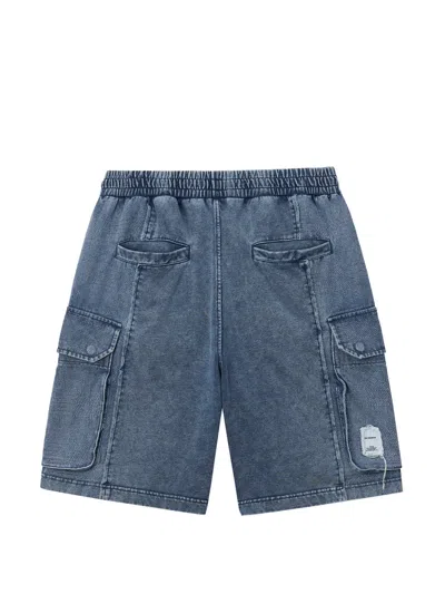 Five Cm Cargo Drawstring Shorts In Blue