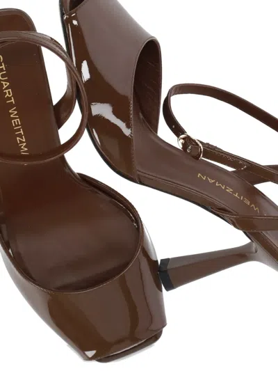 Stuart Weitzman Val Ankle-strap Heeled Pumps In Multi