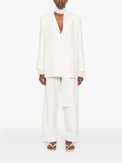 Eleh Layered Blazer In White