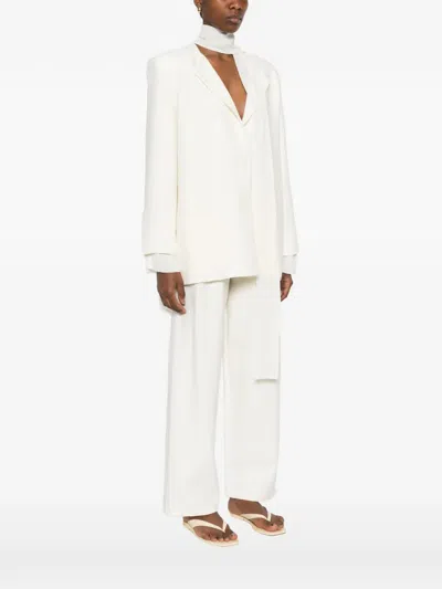 Eleh Layered Blazer In White