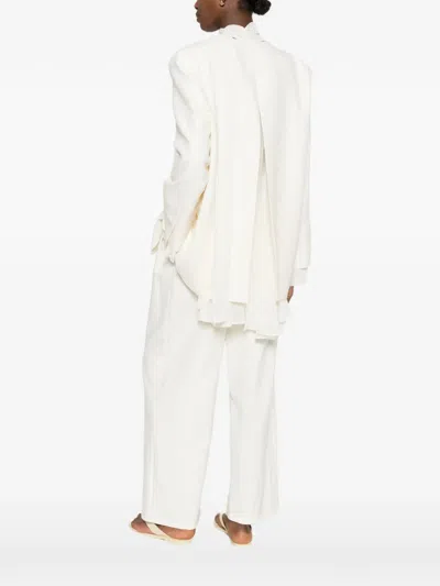 Eleh Layered Blazer In White