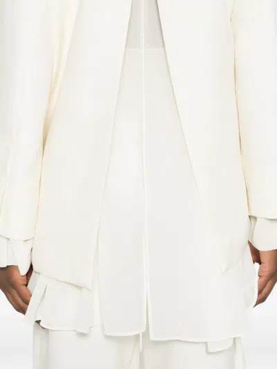 Eleh Layered Blazer In White