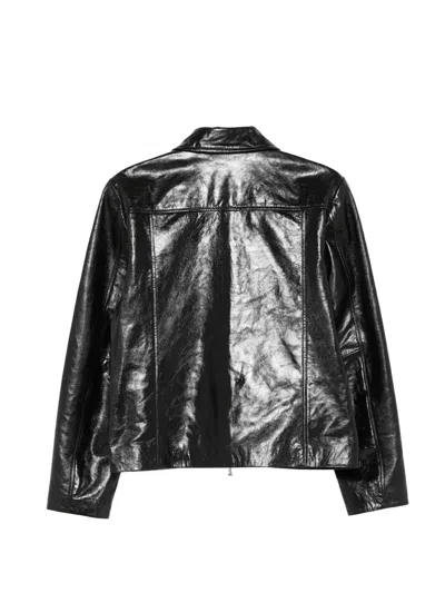 Won Hundred Dutton Leather Jacket In Black