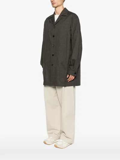 Lacoste Button-up Coat In Multi