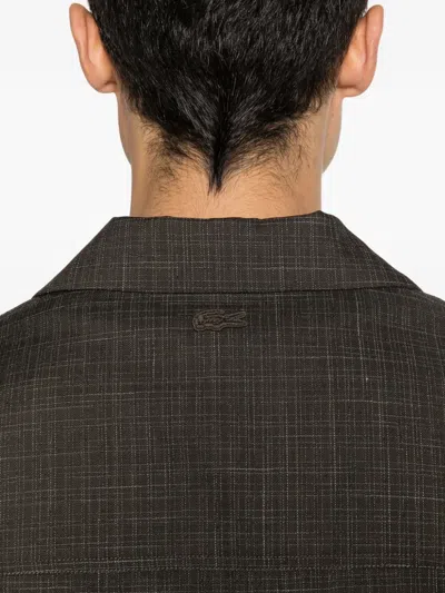 Lacoste Button-up Coat In Multi