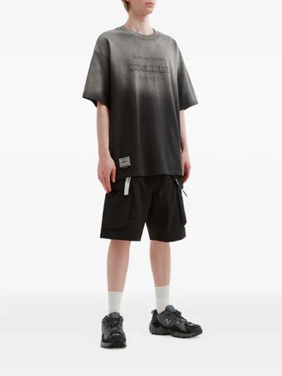 Musium Div. Cargo Drawstring Shorts In Black