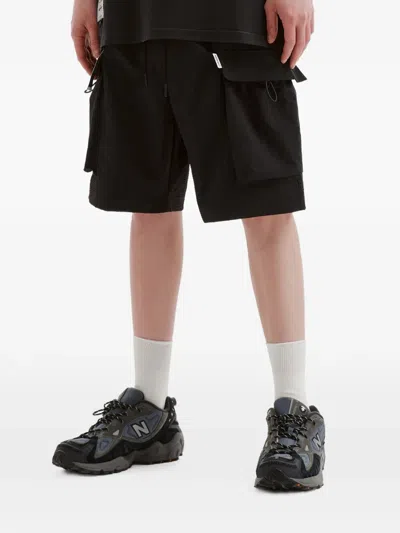 Musium Div. Cargo Drawstring Shorts In Black