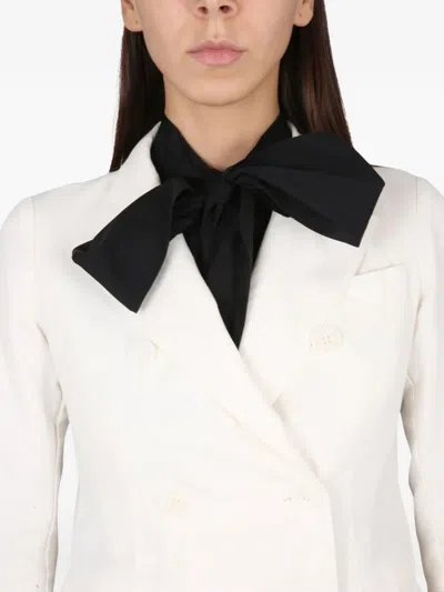 Aspesi Double-breasted Blazer In Neutral