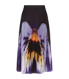 CHRISTOPHER KANE Pansy Print Pleated Skirt