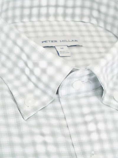 Peter Millar Checked Shirt In White