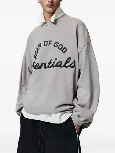 Essentials Logo Sweatshirt In Neutral