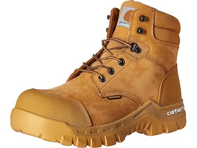 Carhartt 6 Rugged Flex Waterproof Comp Toe Work Boots In Brown
