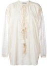 VERONIQUE BRANQUINHO VERONIQUE BRANQUINHO EMBROIDERED SHIRT - NEUTRALS,VPI300AVI104A11813965