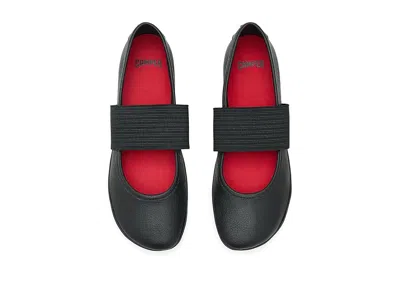 Camper Right Nina Leather Ballerina Flat In Black