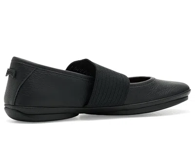 Camper Right Nina Leather Ballerina Flat In Black