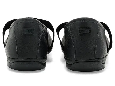 Camper Right Nina Leather Ballerina Flat In Black