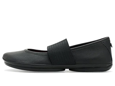 Camper Right Nina Leather Ballerina Flat In Black