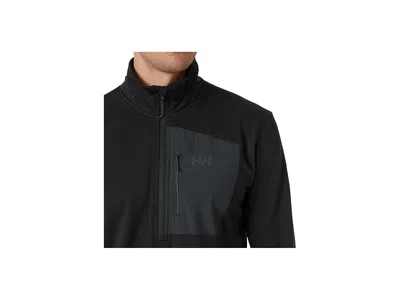 Helly Hansen Versatile Half Zip Midlayer Fleece Pullover In Black