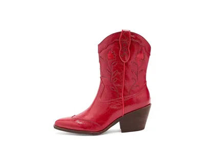 Sam & Libby Flash Western Short Boots In Red