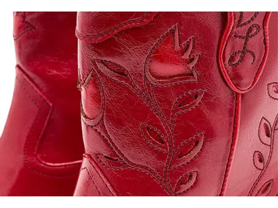 Sam & Libby Flash Western Short Boots In Red