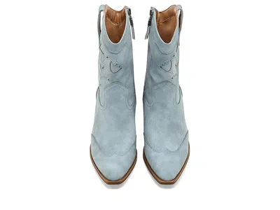 Sam & Libby Flash Western Short Boots In Blue
