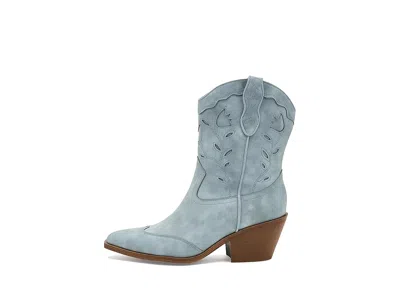 Sam & Libby Flash Western Short Boots In Blue