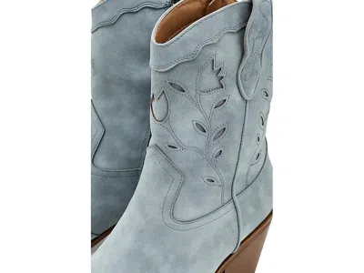 Sam & Libby Flash Western Short Boots In Blue