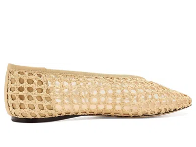 Loeffler Randall Women's Tan Woven Raffia Ballet Flats In Nude