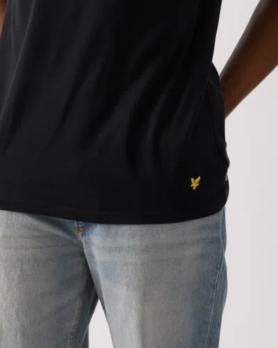 Lyle & Scott Mens Basic 3 Pack T-shirt In Black