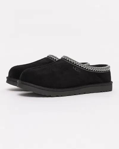 Ugg Tasman Ii 1174671-blk Slipper Men Black Suede Sheepskin Lined Slip-on Gug228