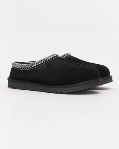Ugg Tasman Ii 1174671-blk Slipper Men Black Suede Sheepskin Lined Slip-on Gug228