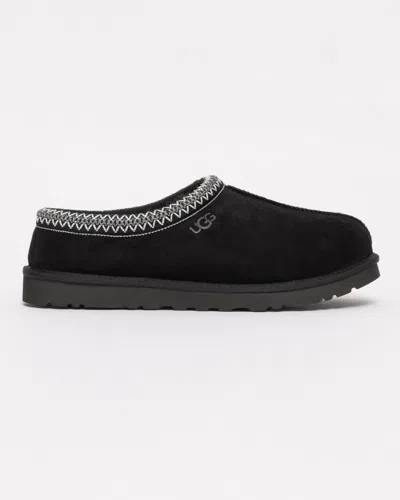 Ugg Tasman Ii 1174671-blk Slipper Men Black Suede Sheepskin Lined Slip-on Gug228