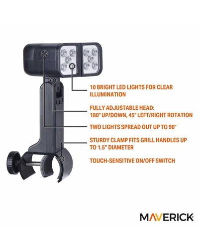 Maverick Fully Adjustable Led Grill Light In Black
