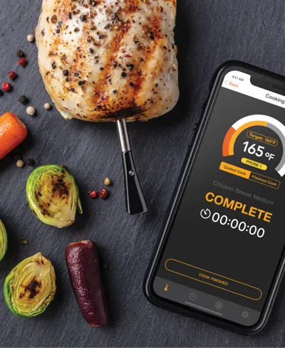 Maverick Stake Extended Range Wireless Bluetooth Thermometer In Black