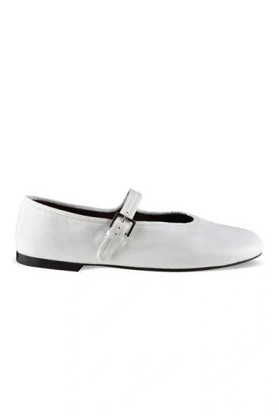The Row Boheme Leather Mary Jane Ballerina Flats In Multi