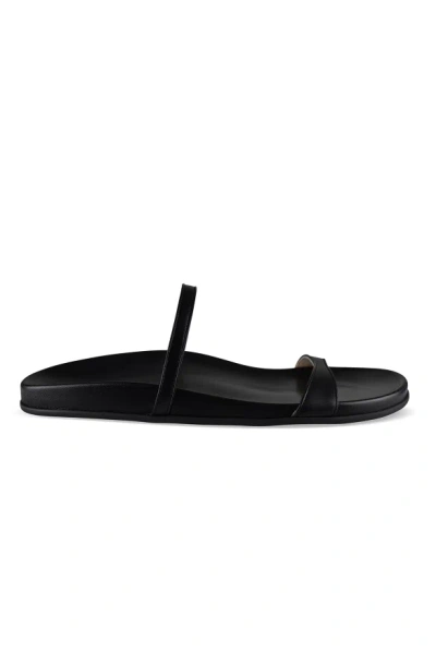 The Row Hugh Thin Strap Slide In Black