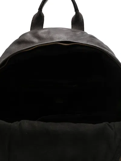 Officine Creative Ignis Leather Backpack In Black