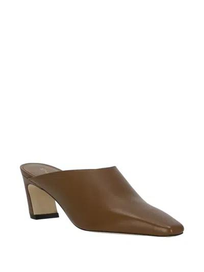 Stuart Weitzman Stassi Pointed-toe Mules In Brown