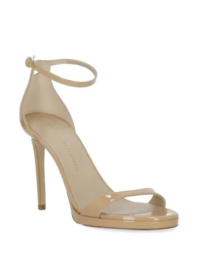Stuart Weitzman Nudist Platform Strap Sandals In Neutral