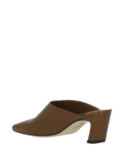 Stuart Weitzman Stassi Pointed-toe Mules In Brown