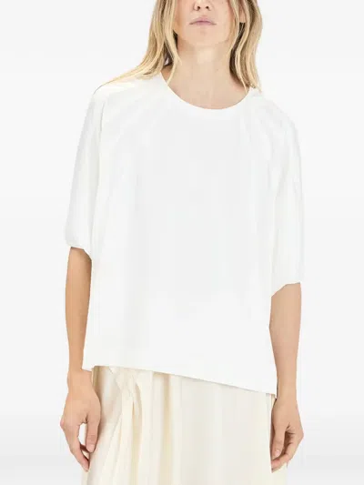 High Decree Panelled T-shirt In White