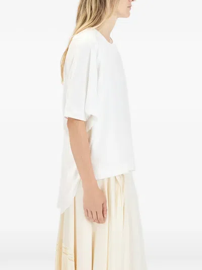 High Decree Panelled T-shirt In White