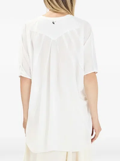 High Decree Panelled T-shirt In White